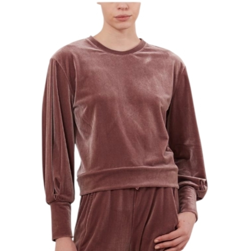 NWOT DESIGNER Iris Setlakwe Crew Neck Sweatshirt Billowy Sleeve